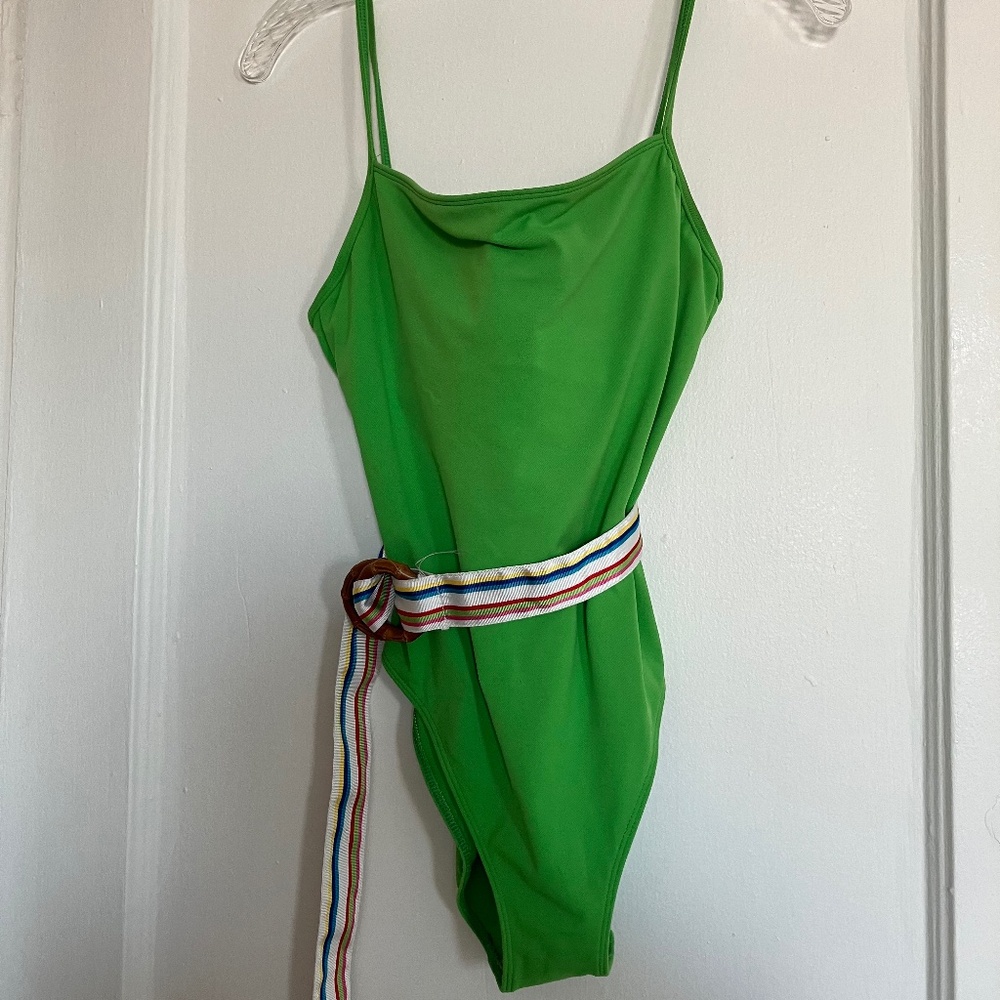 Vintage Ralph Lauren one piece bathing suit with belt